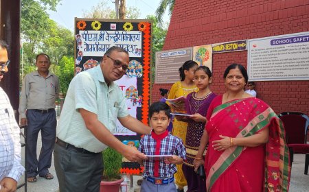 नन्हे कदमों का भव्य स्वागत: पीएम श्री केंद्रीय विद्यालय गोमती नगर में मना प्रवेश उत्सव